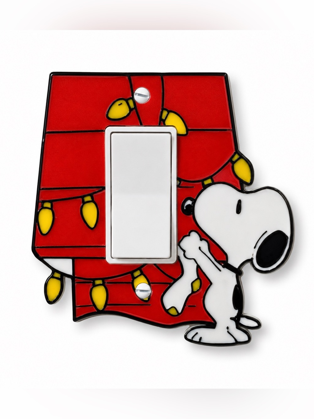 2/$25 Snoopy Christmas Light Switch Cover Peanuts Wall Plate Decor Gift